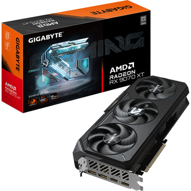 Gigabyte radeon rx 9070 xt gaming oc 16g grafische kaart (zwart, 2x displayport, 2x hdmi 2.1, rdna4)