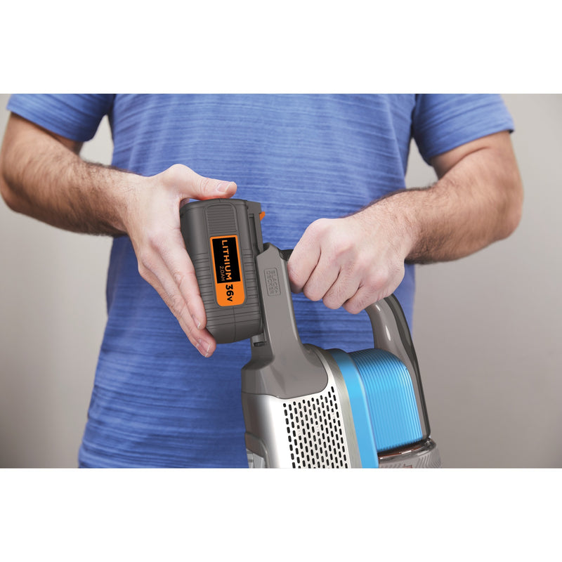 Load image into Gallery viewer, Black+decker 36v 4-in-1 steelstofzuiger (lichtblauw grijs)
