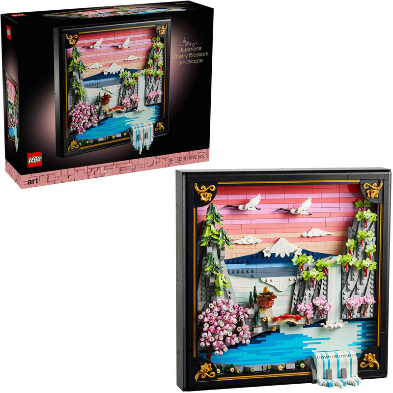 Chargez l'image dans la visionneuse de la galerie, Lego art - landschap met japanse kersenbloesems constructiespeelgoed (31218)
