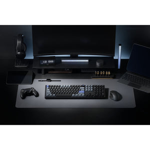 Keychron q6 he 8k magnetic switch keyboard (zwart, us lay-out (qwerty), ultra-fast lime, 100%, rgb, hot swap, 8k)