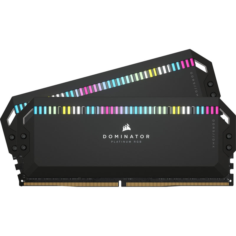 Load image into Gallery viewer, Corsair dominator platinum rgb 64 gb ddr5-5200 (2x 32 gb) werkgeheugen (zwart, cmt64gx5m2b5200c40, xmp 3.0)

