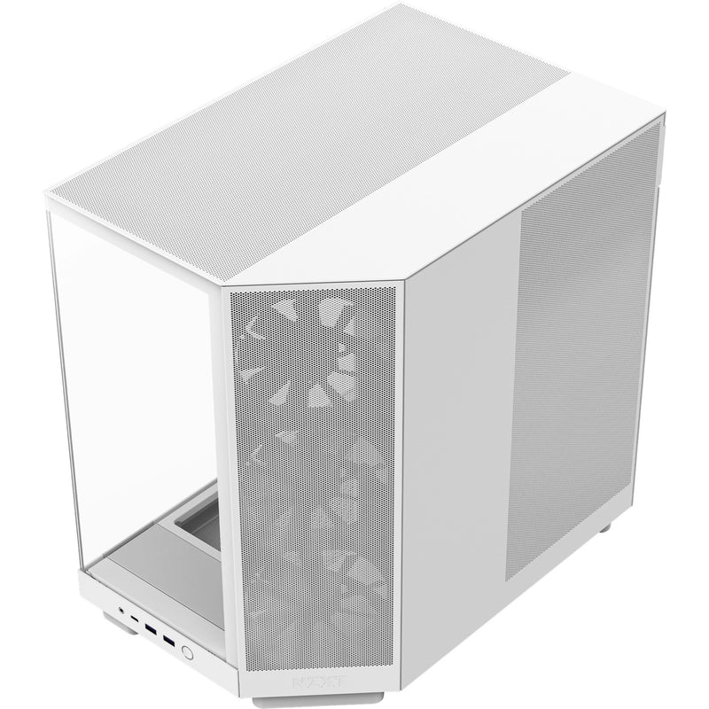 Load image into Gallery viewer, Nzxt h6 flow midi tower behuizing (wit | 2x usb-a | 1x usb-c | tempered glass)
