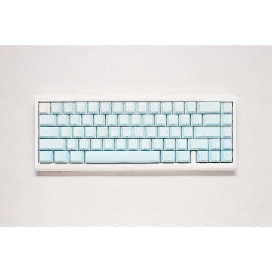 Ducky projectd tinker 65 - pom edition met qmk via, toetsenbord (lichtblauw wit, us lay-out, kailh box cream pro, rgb led, double-shot pbt, hot-swappable pom, gasket mount, 65%)