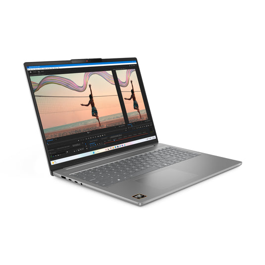 Lenovo ideapad slim 5 16akp10 (83hy008kmh) 16 copilot+ laptop (grijs | ryzen ai 7 350 | radeon 860m graphics | 16 gb | 512 gb ssd)