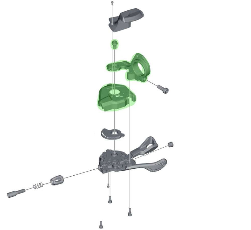 Load image into Gallery viewer, Shimano base cover unit for sl-m8000 with indicator right
