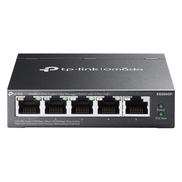 Chargez l'image dans la visionneuse de la galerie, Tp-link omada es205gp switch (zwart, 4x poe+)
