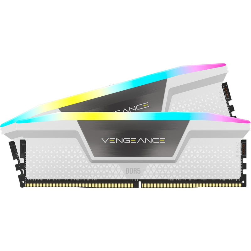 Afbeelding laden in galerijviewer, Corsair vengeance rgb 32 gb ddr5-6000 (2x 16 gb) werkgeheugen (wit, cmh32gx5m2b6000c30w, xmp 3.0)
