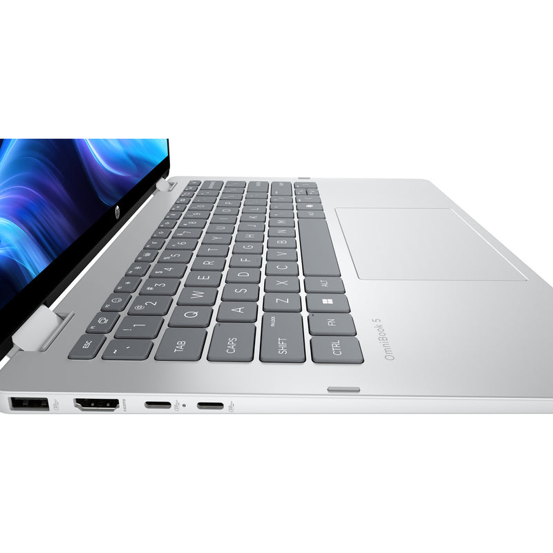 Load image into Gallery viewer, Hp omnibook 5 flip 14-fp0030nd (c5vm2ea) 14 2-in-1 laptop (zilver | core 3 100u | intel graphics | 8 gb | 512 gb ssd | touch)
