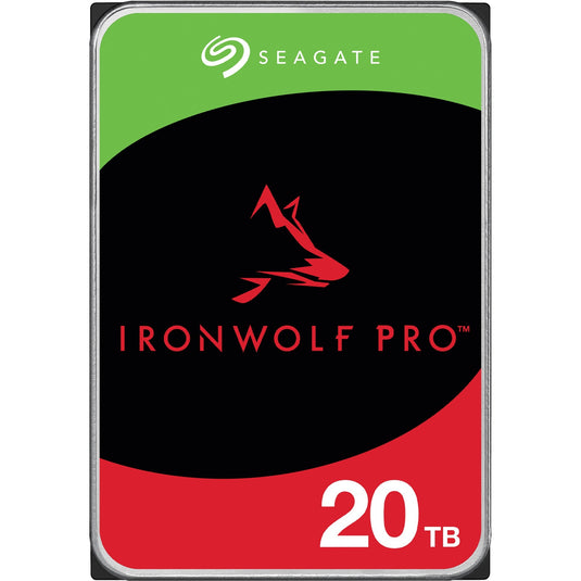 Seagate ironwolf pro 20 tb harde schijf (st20000nt001, sata 600, 24 7)
