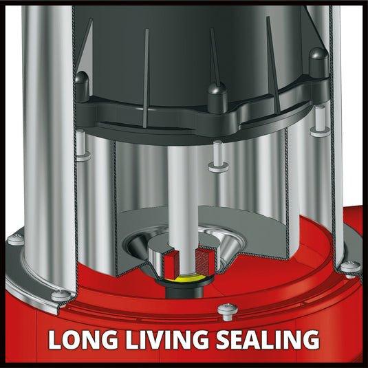 Einhell flutset ge-dp 7535 n ll eco vuilwaterpomp dompel- en drukpompen (rood zwart)