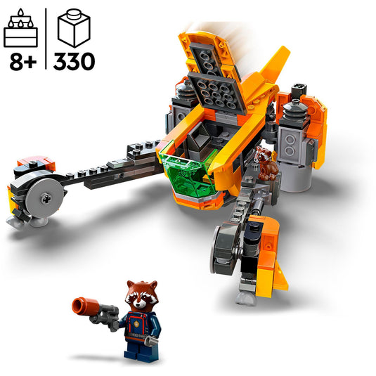 Lego marvel - het schip van baby rocket constructiespeelgoed (76254)