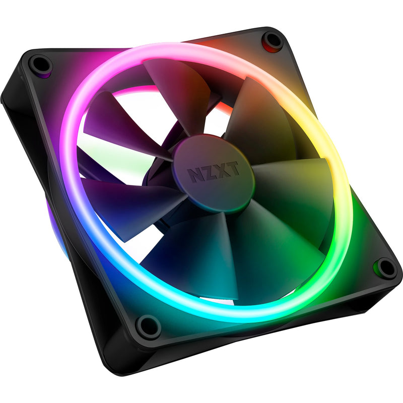 Load image into Gallery viewer, Nzxt f120 rgb duo case fan (zwart, 120 x 120 x 25 mm, pwm, zonder controller)
