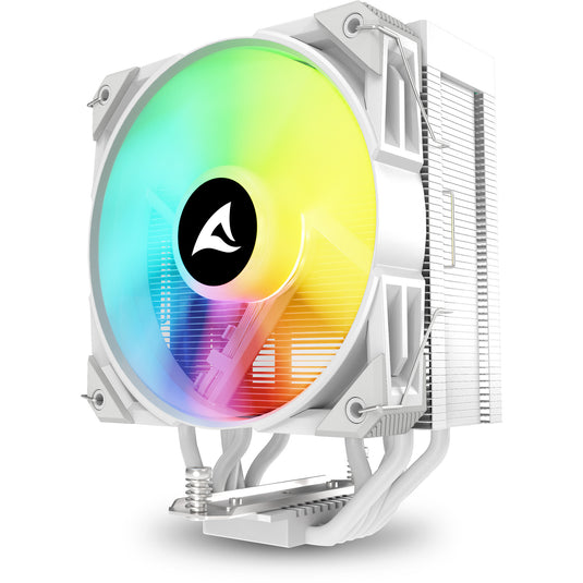 Sharkoon a50 rgb cpu-koeler (wit, 4-pins pwm fan-connector)