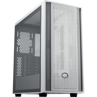 Cooler master masterbox 600 lite midi tower behuizing (wit | 2x usb-a | 1x usb-c | rgb | tempered glass)