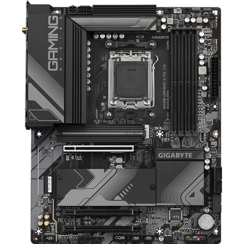 Afbeelding laden in galerijviewer, Gigabyte b650 gaming x ax v2 socket am5 moederbord (zwart grijs, raid, 2.5 gb-lan, wlan, bt, sound, atx)
