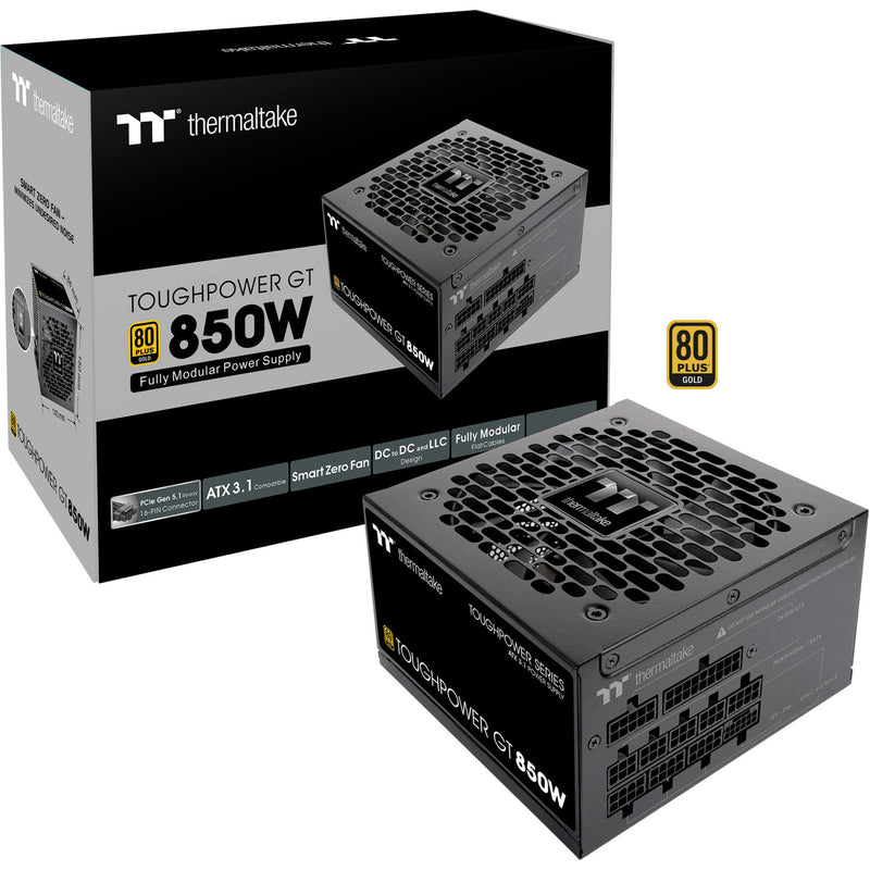 Load image into Gallery viewer, Thermaltake toughpower gt modulaire 850 watt voeding (zwart, 4x pcie)

