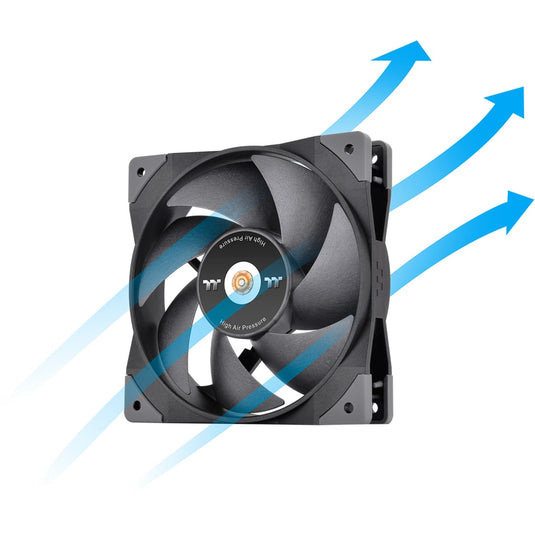 Thermaltake swafan gt12 pc cooling fan tt premium edition case fan (120 x 120 x 25 mm, pwm)