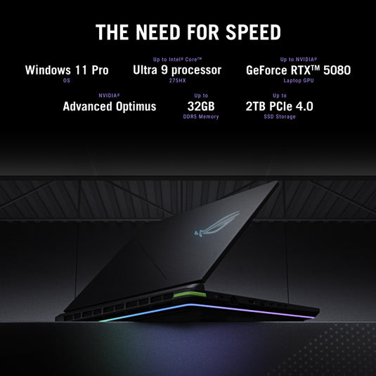 Asus rog strix g16 g615lr-s5072w 16 copilot+ gaming laptop (zwart grijs | core ultra 9 275hx | rtx 5070 ti | 32 gb | 1 tb ssd)