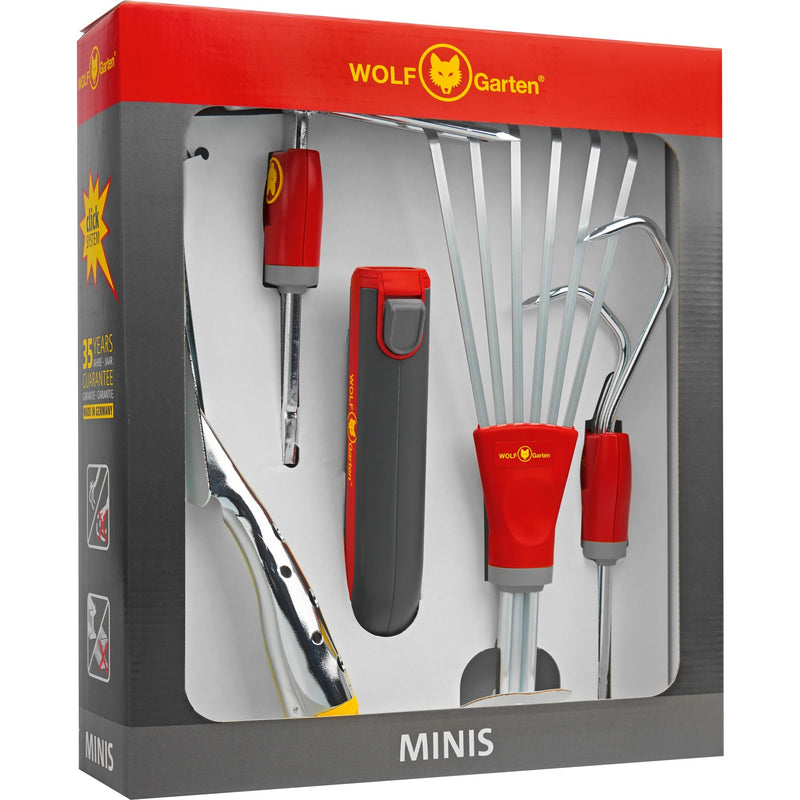 Load image into Gallery viewer, Wolf-garten multi-star miniset p 262 tuinset (rood grijs, 5-delig)
