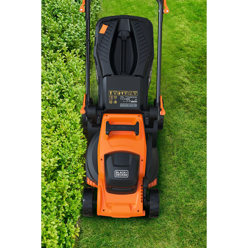 Load image into Gallery viewer, Black+decker bemwp340 grasmaaier (oranje zwart, 34 cm, 1400w)
