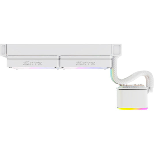 Xyz pc gear aquapulse aio 240 waterkoeling (wit, argb, pwm)