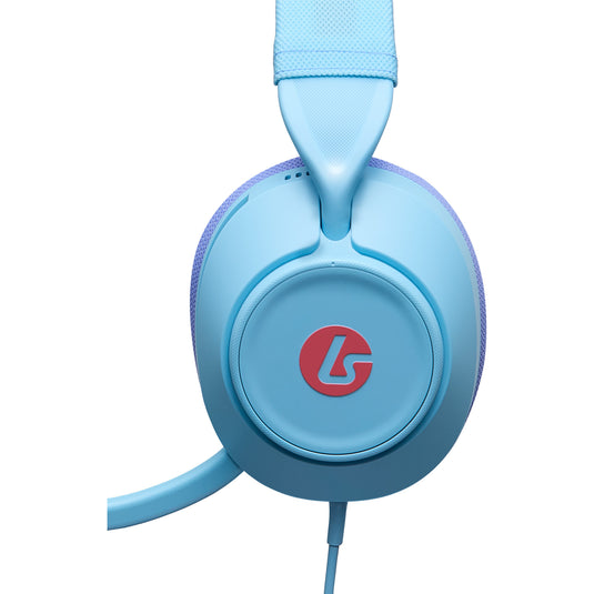 Powera lucidsound ls10 bedrade gamingheadset - oceaangolven over-ear gaming headset (lichtblauw paars, playstation 5, playstation 4, xbox series x|s, xbox one, pc, mobiel)