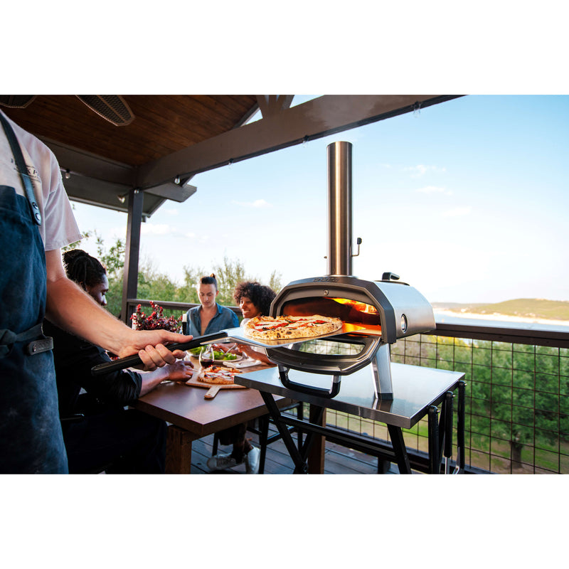 Load image into Gallery viewer, Ooni karu 2 multi-fuel pizza oven pizzaoven (zwart roestvrij staal, 12'' pizza, hout, houtskool en gas)
