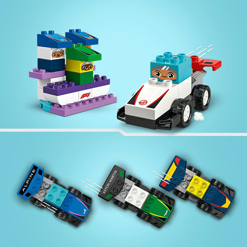 Load image into Gallery viewer, Lego duplo town 10445 f1 team racewagens en coureurs

