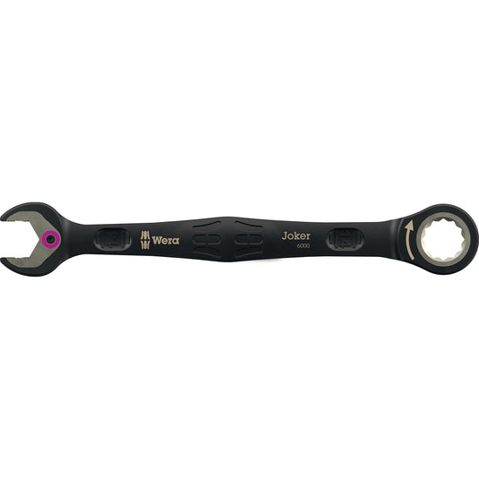 Wera 6000 joker black edition 11 set 1 steek-ringratelsleutelset, 11‑delig moersleutel (zwart)