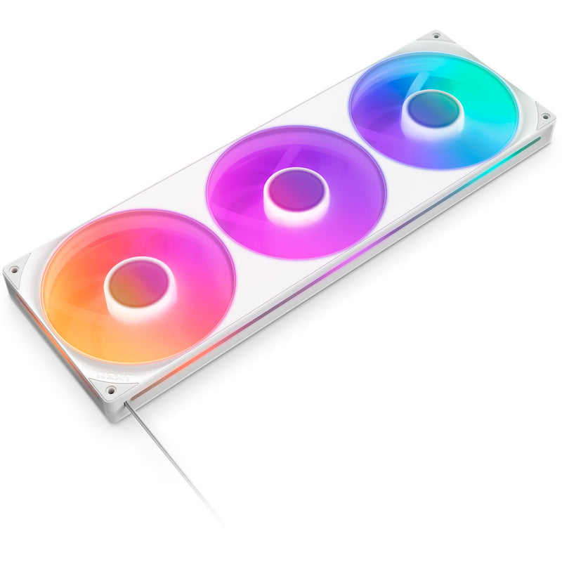 Load image into Gallery viewer, Nzxt f420 rgb core case fans (wit, 3 stuks, 420 x 140 x 26 mm)
