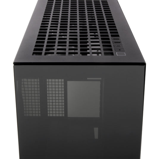 Arctic xtender midi tower behuizing (zwart (mat) | 2x usb-a | 1x usb-c | rgb | tempered glass)