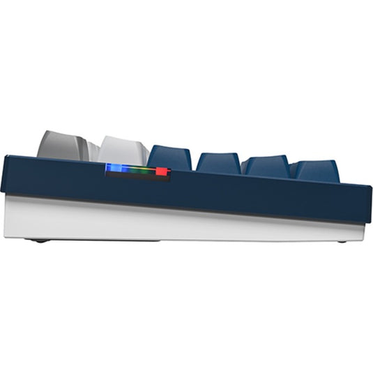 Montech mkey pro freedom rgb mechanisch toetsenbord (donkerblauw, us lay-out (qwerty), gateron g pro brown, 75%, hot-swappable, rgb, double-shot pbt, usb-c | 2.4 ghz | bluetooth 5.2)