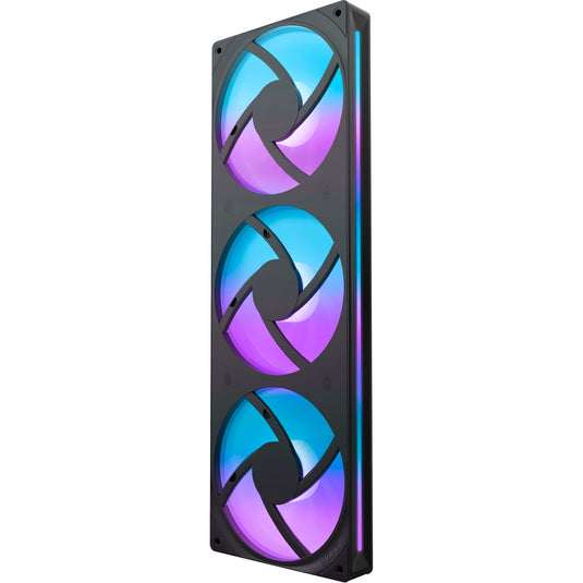 Nzxt f360 rgb core case fans (zwart, 3 stuks, 360 x 120 x 26 mm)
