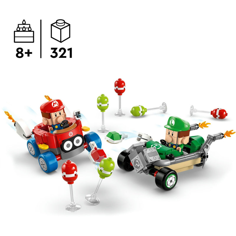 Load image into Gallery viewer, Lego super mario 72034 mario kart baby mario vs. baby luigi
