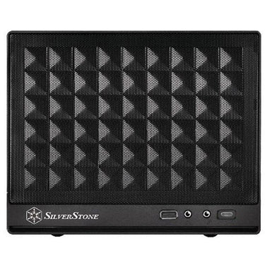 Silverstone sst-sg13b-c mini tower behuizing (zwart | 1x usb-a | 1x usb-c)