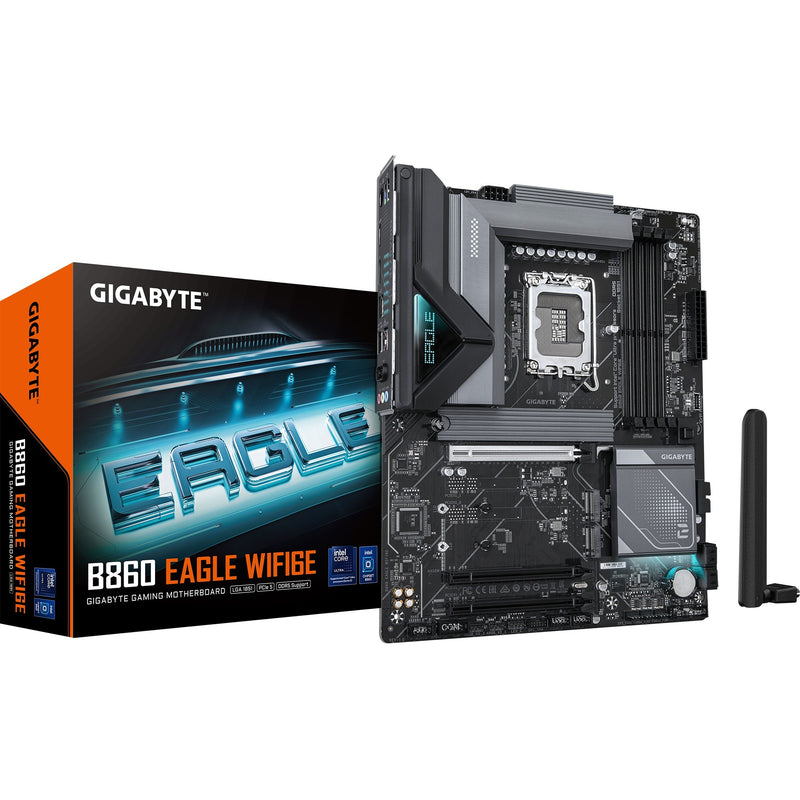 Load image into Gallery viewer, Gigabyte b860 eagle wifi6e socket 1851 moederbord (raid, 2.5gb-lan, wi-fi 6e, bt, sound, atx)
