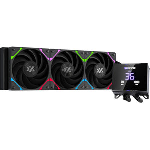 Xyz pc gear hydrotemp aio 360 waterkoeling (zwart, argb, pwm)