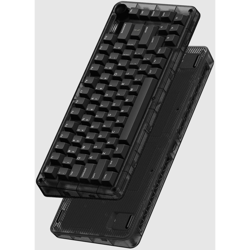 Load image into Gallery viewer, Iqunix zx75 dark side wireless mechanical keyboard (zwart, us lay-out (qwerty), cherry mx red, 75%, rgb leds, hot-swappable, double-shot pbt, 2.4ghz | bluetooth 5.1 | usb-c)
