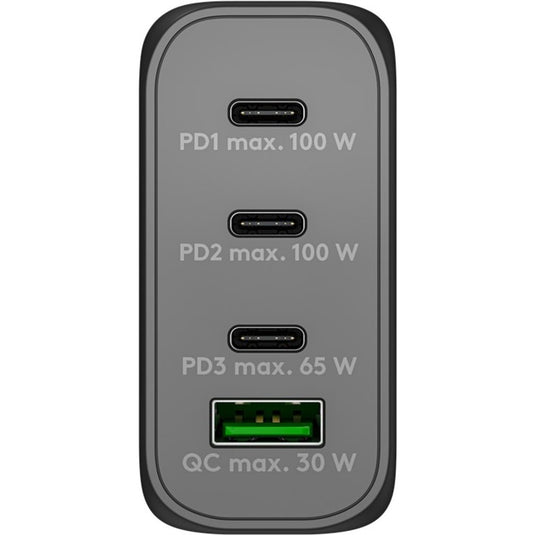 Goobay usb-c pd multiport quick charger (100 w) (zwart)