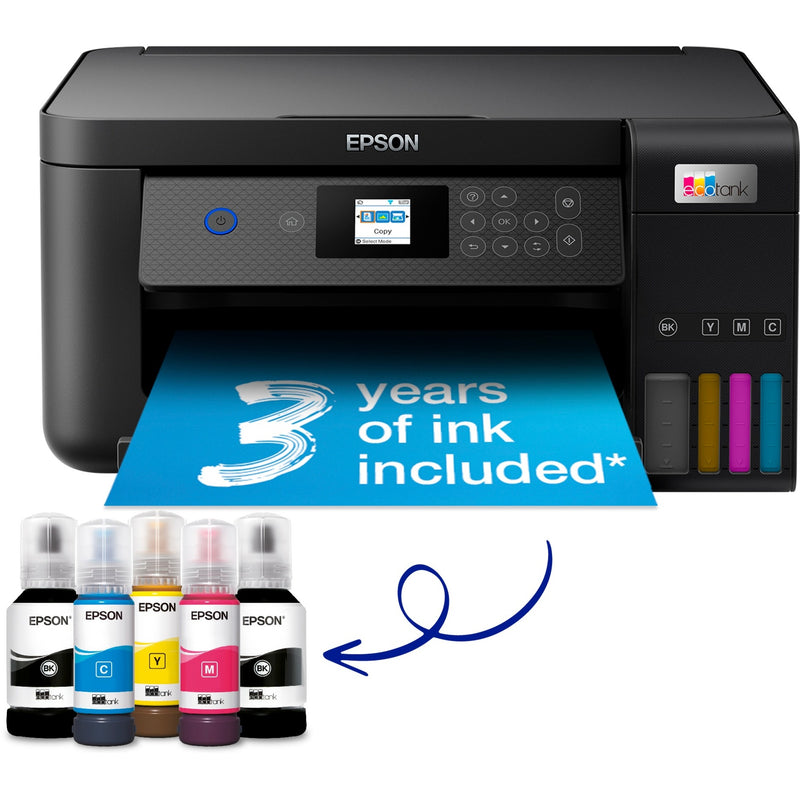 Load image into Gallery viewer, Epson ecotank et-2850 a4 multifunctionele wi-fi-printer met inkttank all-in-one inkjetprinter (zwart, scannen, kopiëren, wi-fi, inclusief tot 3 jaar inkt)
