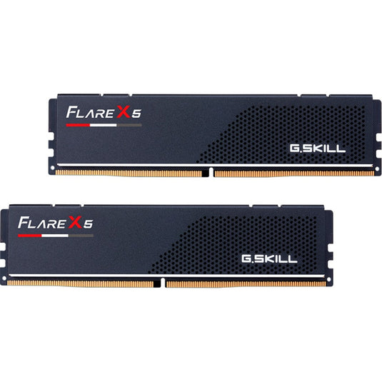 G.skill 64 gb ddr5-6000 (2x 32 gb) kit werkgeheugen (zwart, f5-6000j3040g32gx2-fx5, flare x5, expo)