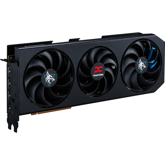 Powercolor radeon rx 9070 gre hellhound 12gb gddr6 grafische kaart (zwart, rdna4, 3x displayport, 1x hdmi 2.1)
