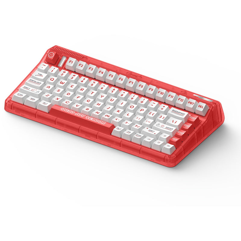 Load image into Gallery viewer, Iqunix og80 joy vendor wireless mechanical keyboard (rood, us lay-out (qwerty), cherry mx silent red, 80% (tkl) , rgb leds, hot-swappable, pbt, 2.4ghz | bluetooth 5.1 | usb-c)
