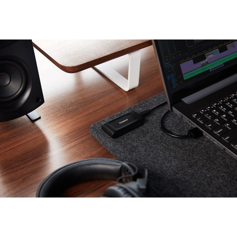 Load image into Gallery viewer, Kingston xs1000 portable 2 tb externe ssd (zwart, sxs1000 2000g, usb-a 3.2 (10 gbit s))
