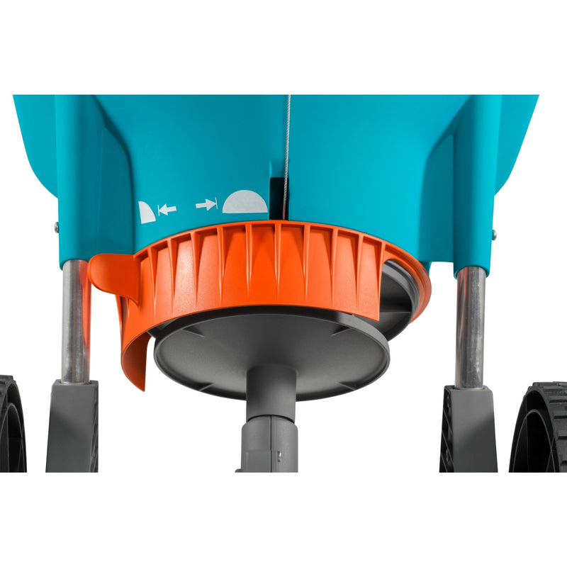 Load image into Gallery viewer, Gardena strooiwagen xl strooiapparatuur (turquoise zwart, 436-20)

