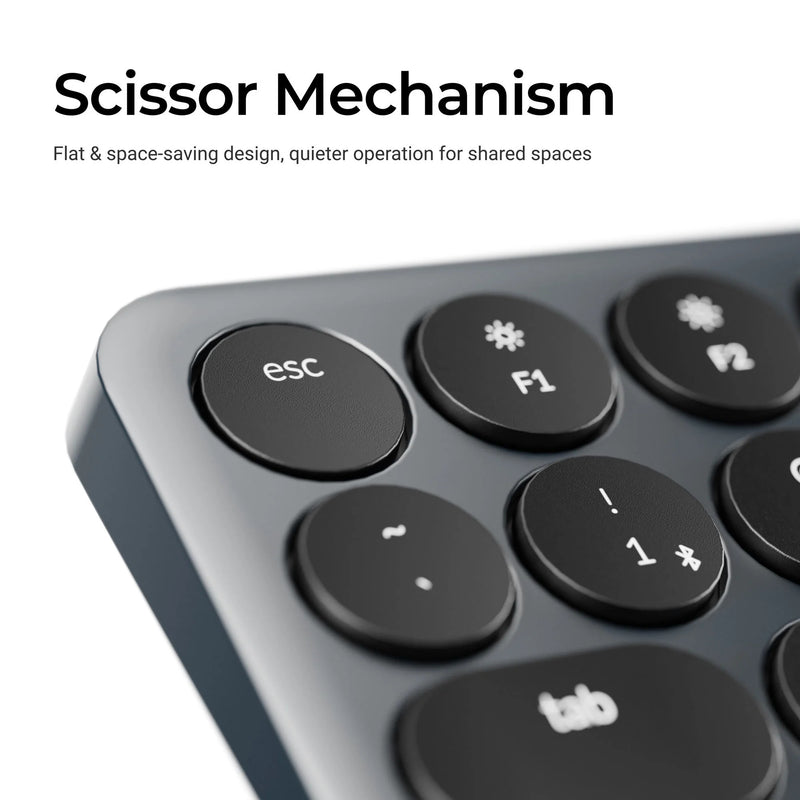 Load image into Gallery viewer, Keychron b3 pro-k1 toetsenbord (grijs, us lay-out (qwerty), scissor switches, 75%, abs keycaps, 2.4 ghz | bluetooth | usb)
