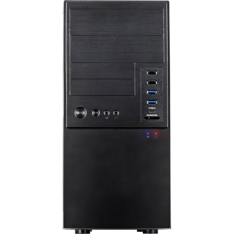 Load image into Gallery viewer, Inter-tech it-6865 midi tower behuizing (zwart | 4x usb-a | 1x usb-c)
