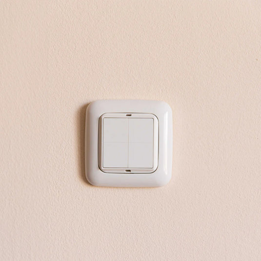 Shelly blu wall switch 4 + legrand adapter schakelaar (wit, bluetooth 4.2)