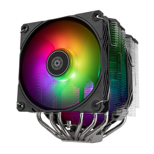 Silverstone sst-hyd140-argb cpu-koeler (4-pins pwm fan-connector, 4-1 pin argb (5v led))