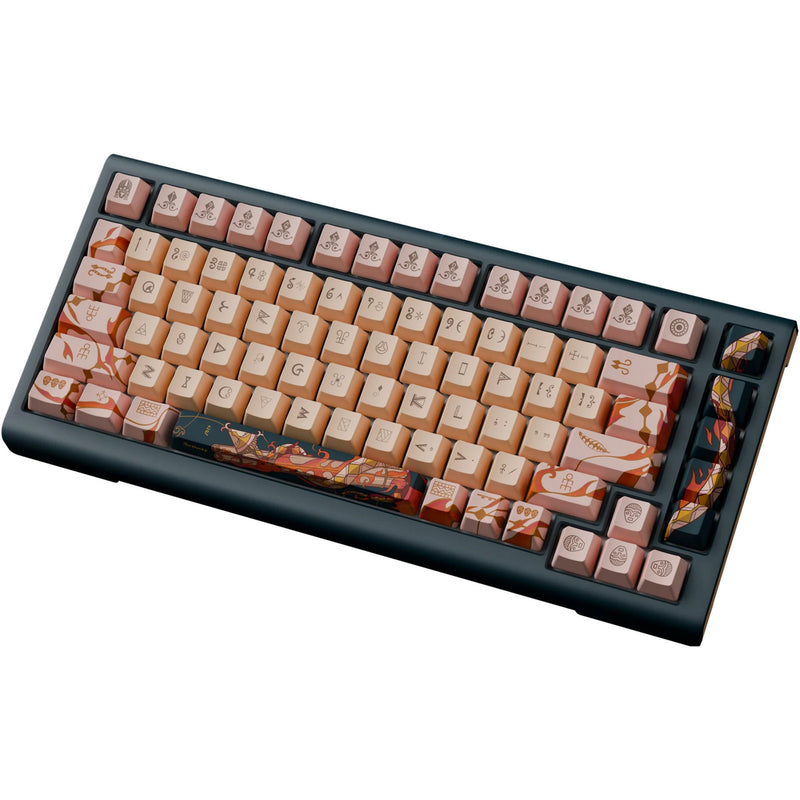 Load image into Gallery viewer, Ducky year of the snake 2025 limited edition rgb mechanisch gaming toetsenbord (zwart, us lay-out (qwerty), cherry mx2a brown, 75%, rgb, pbt dye-sub keycaps, hot-swap)
